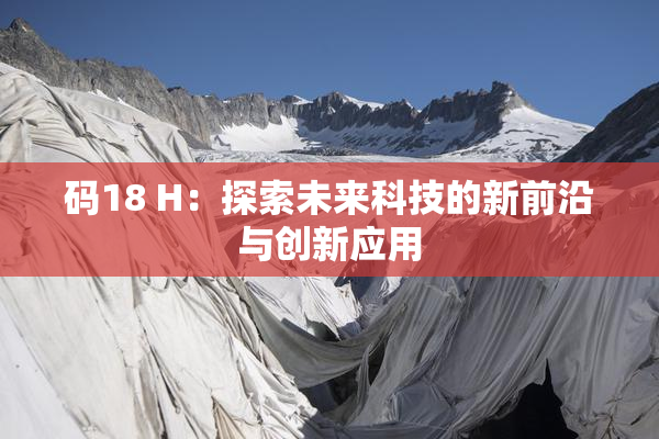 码18 H：探索未来科技的新前沿与创新应用