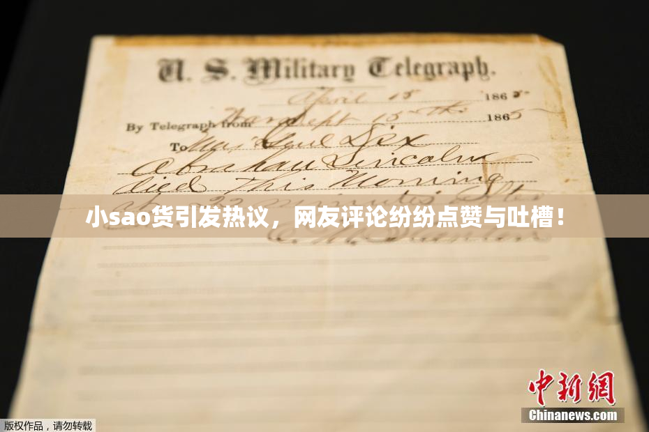 小sao货引发热议，网友评论纷纷点赞与吐槽！