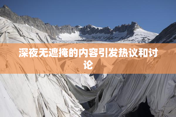 深夜无遮掩的内容引发热议和讨论