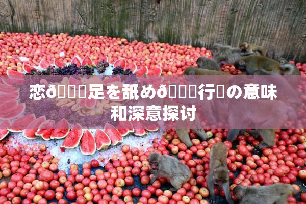 恋🎆足を舐め🌃行為の意味和深意探讨