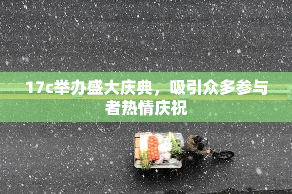 17c举办盛大庆典，吸引众多参与者热情庆祝