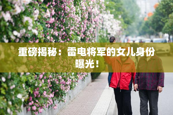 重磅揭秘：雷电将军的女儿身份曝光！