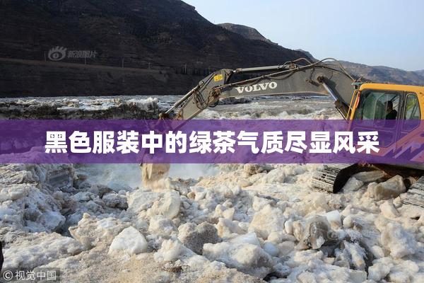 黑色服装中的绿茶气质尽显风采