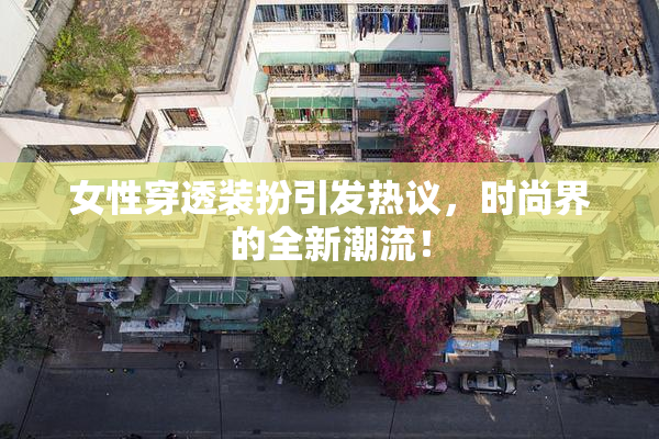 女性穿透装扮引发热议，时尚界的全新潮流！