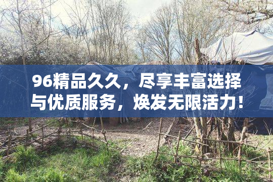 96精品久久，尽享丰富选择与优质服务，焕发无限活力！