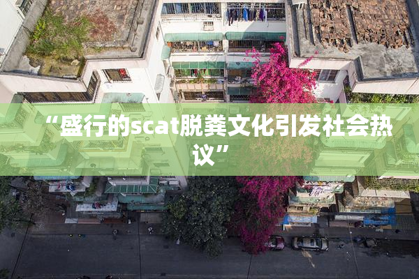 “盛行的scat脱粪文化引发社会热议”