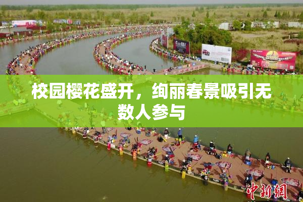 校园樱花盛开，绚丽春景吸引无数人参与