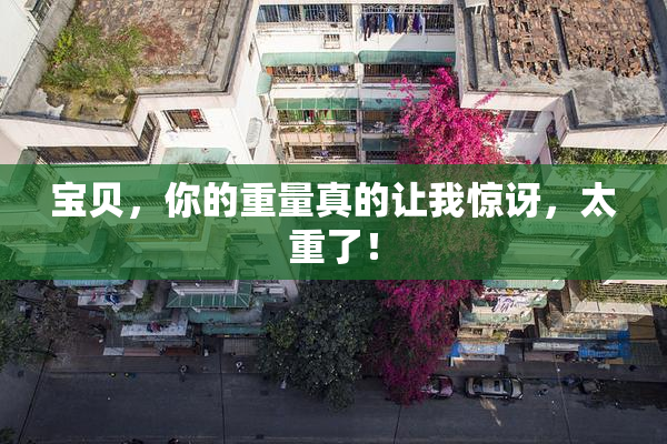 宝贝，你的重量真的让我惊讶，太重了！