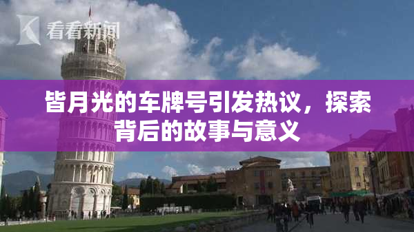 皆月光的车牌号引发热议，探索背后的故事与意义