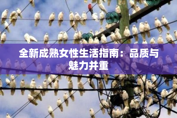 全新成熟女性生活指南：品质与魅力并重