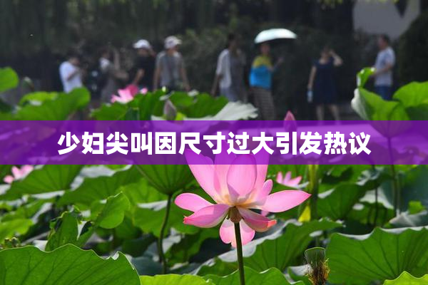 少妇尖叫因尺寸过大引发热议