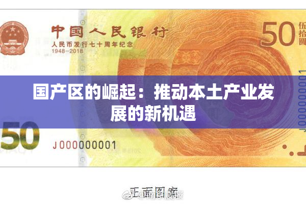 国产区的崛起：推动本土产业发展的新机遇