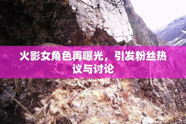 火影女角色再曝光，引发粉丝热议与讨论