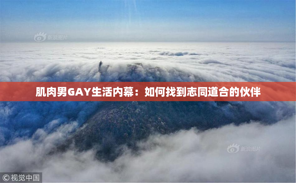 肌肉男GAY生活内幕：如何找到志同道合的伙伴