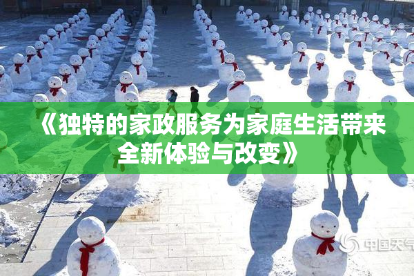 《独特的家政服务为家庭生活带来全新体验与改变》