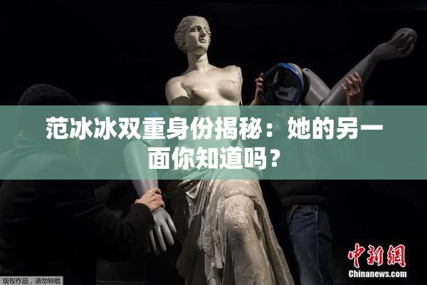 范冰冰双重身份揭秘：她的另一面你知道吗？