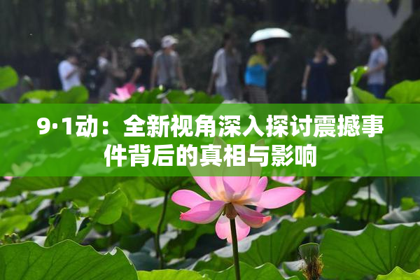 9·1动：全新视角深入探讨震撼事件背后的真相与影响
