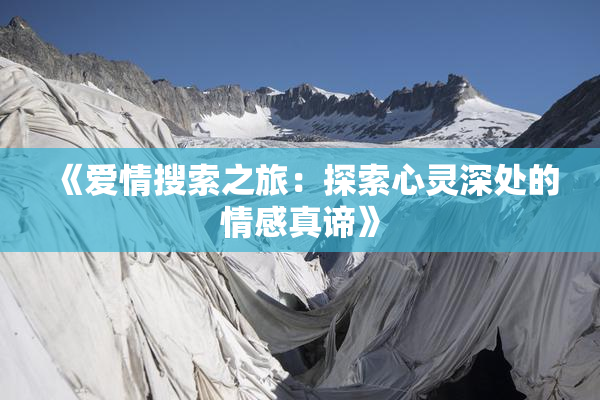 《爱情搜索之旅：探索心灵深处的情感真谛》