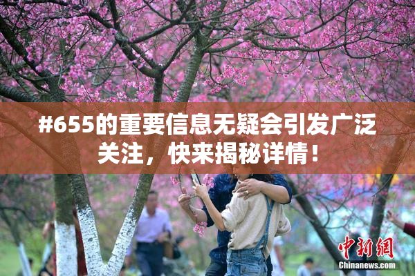 #655的重要信息无疑会引发广泛关注，快来揭秘详情！