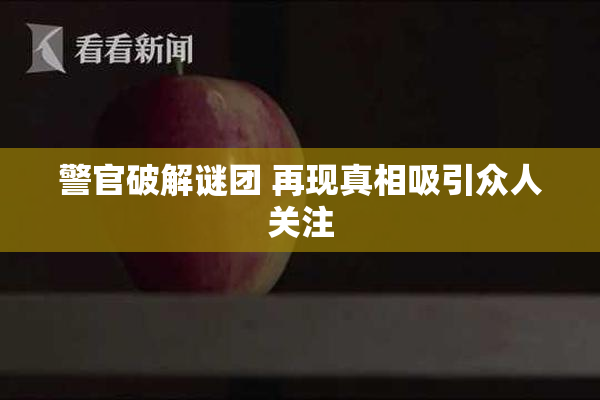 警官破解谜团 再现真相吸引众人关注