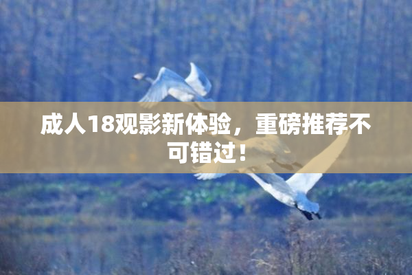 成人18观影新体验，重磅推荐不可错过！