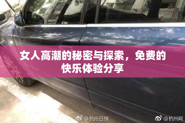 女人高潮的秘密与探索，免费的快乐体验分享