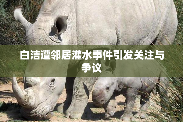 白洁遭邻居灌水事件引发关注与争议