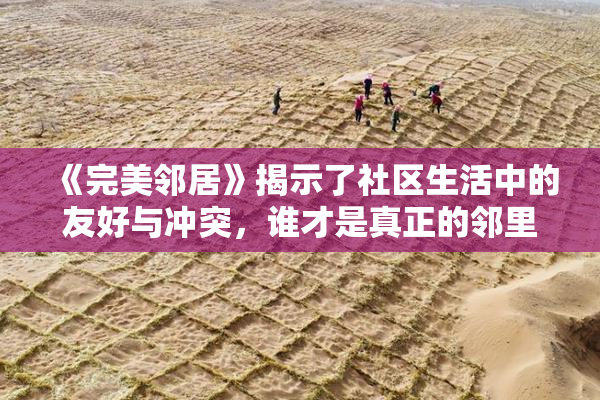 《完美邻居》揭示了社区生活中的友好与冲突，谁才是真正的邻里典范？