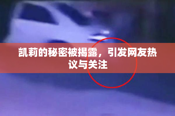 凯莉的秘密被揭露，引发网友热议与关注
