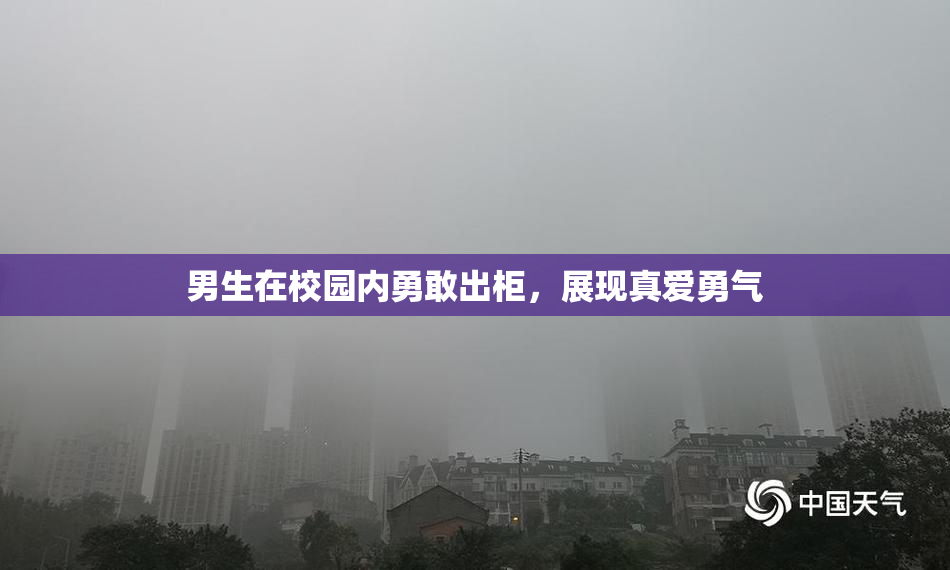男生在校园内勇敢出柜，展现真爱勇气