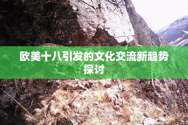 欧美十八引发的文化交流新趋势探讨