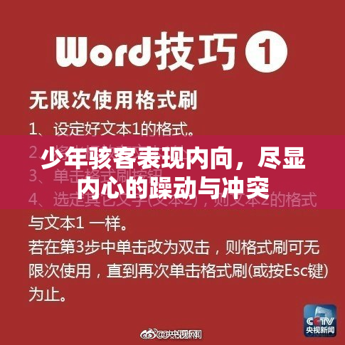少年骇客表现内向，尽显内心的躁动与冲突
