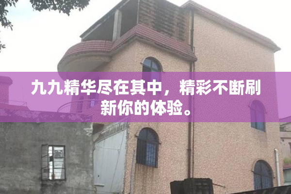 九九精华尽在其中，精彩不断刷新你的体验。