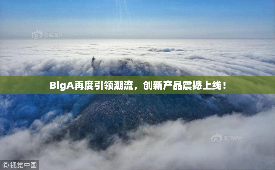 BigA再度引领潮流，创新产品震撼上线！