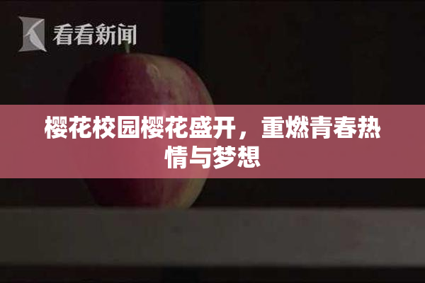 樱花校园樱花盛开，重燃青春热情与梦想