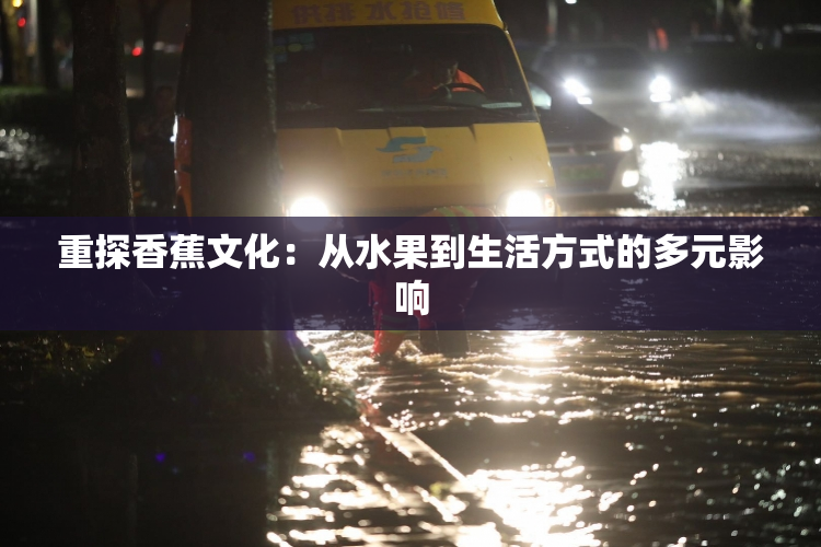 重探香蕉文化：从水果到生活方式的多元影响