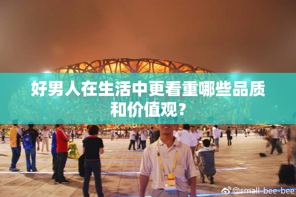 好男人在生活中更看重哪些品质和价值观？