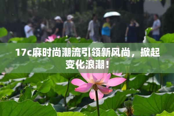 17c麻时尚潮流引领新风尚，掀起变化浪潮！