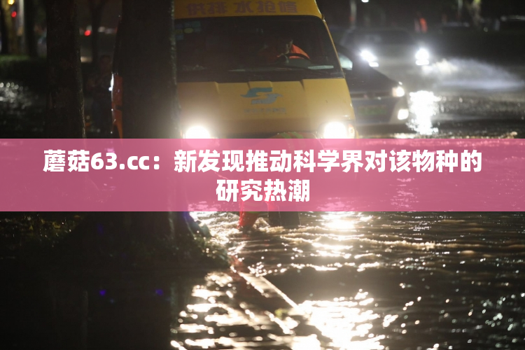 蘑菇63.㏄：新发现推动科学界对该物种的研究热潮