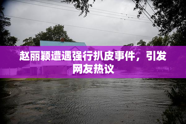 赵丽颖遭遇强行扒皮事件，引发网友热议