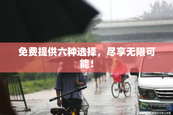 免费提供六种选择，尽享无限可能！