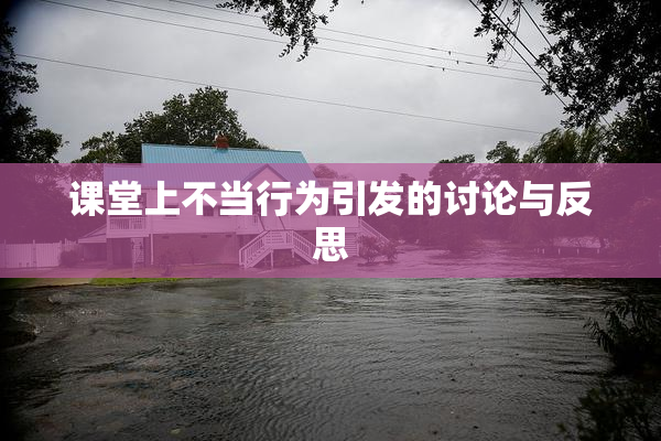 课堂上不当行为引发的讨论与反思