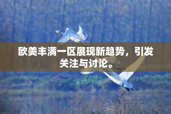 欧美丰满一区展现新趋势，引发关注与讨论。