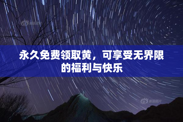 永久免费领取黄，可享受无界限的福利与快乐