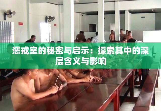 惩戒室的秘密与启示：探索其中的深层含义与影响