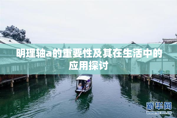 明理轴a的重要性及其在生活中的应用探讨