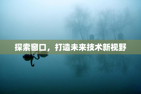 探索窗口，打造未来技术新视野