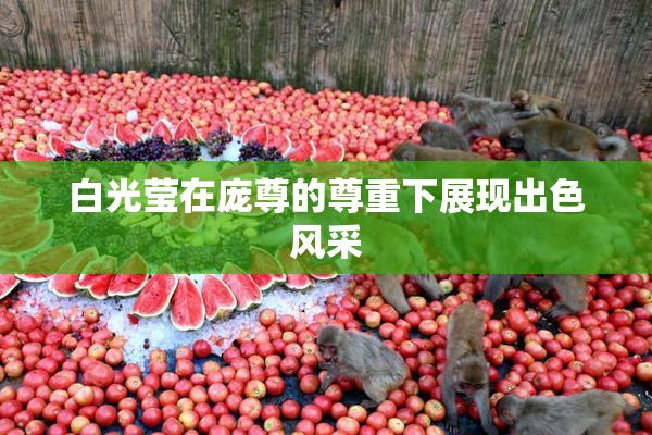 白光莹在庞尊的尊重下展现出色风采