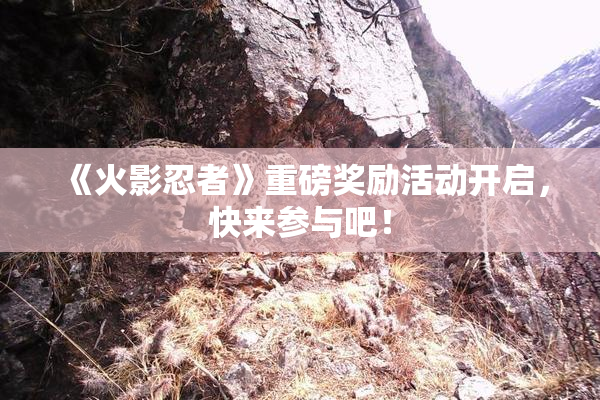 《火影忍者》重磅奖励活动开启，快来参与吧！