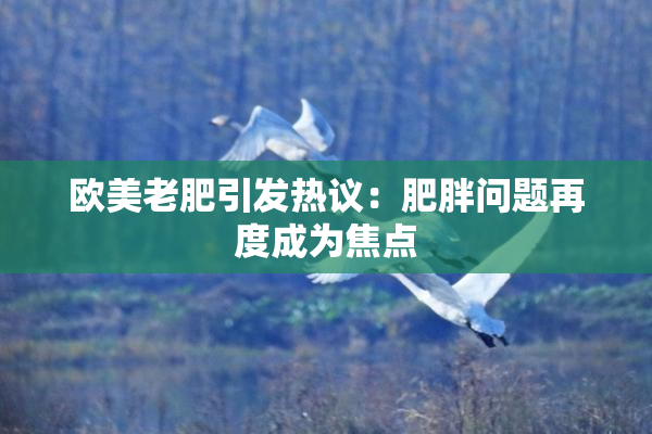 欧美老肥引发热议：肥胖问题再度成为焦点